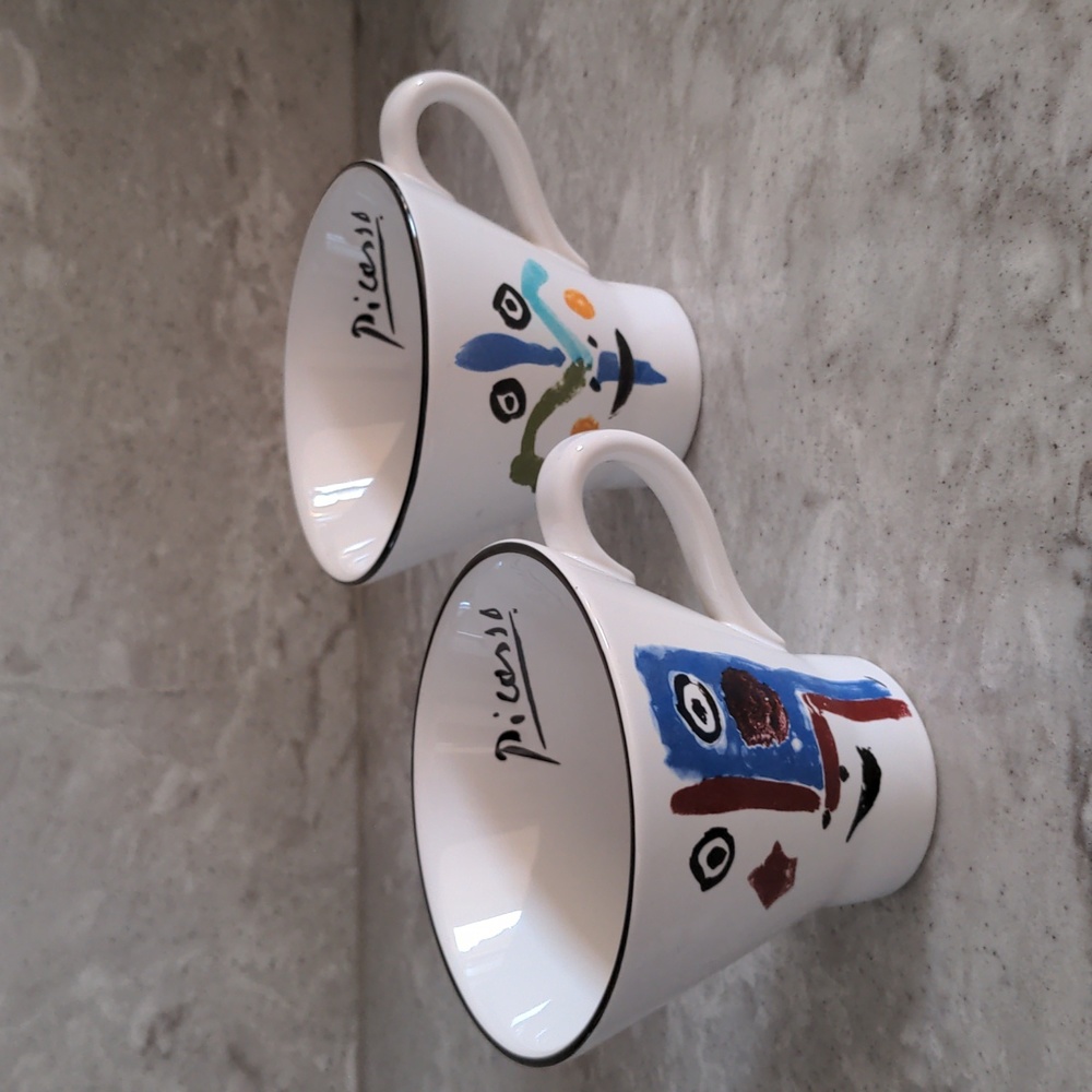 Collectible Vintage Pablo Picasso Living Faces 1963 Mugs